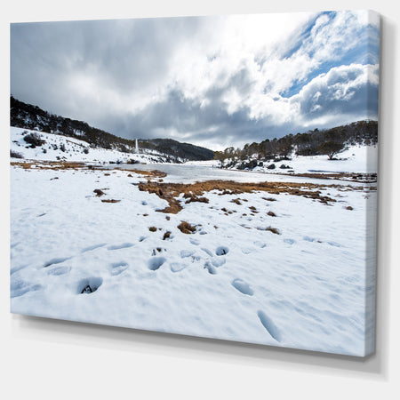 Snow Mountains in Kosciuszko Park - Landscape Art Print Canvas