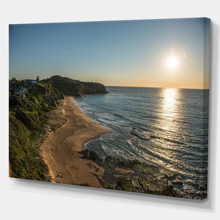 Clam Sea Waters at Sydney beach - Large Seashore Canvas Print
