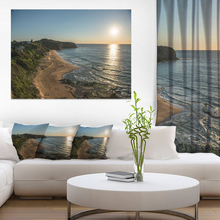 Clam Sea Waters at Sydney beach - Large Seashore Canvas Print