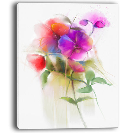 Bunch of Colorful Orchid Flowers - Large Flower Canvas Wall Art