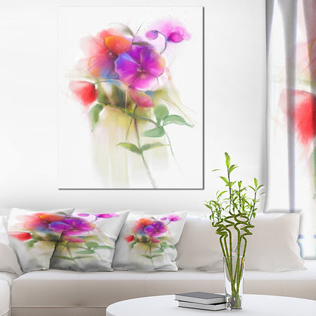 Bunch of Colorful Orchid Flowers - Large Flower Canvas Wall Art