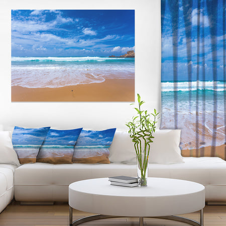 Serene Atlantic Seashore Portugal - Seashore Canvas Wall Art