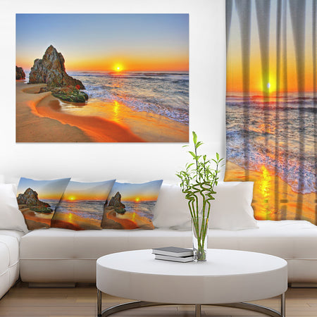Beautiful Sunrise by Beach in Tathra - Contemporary Seascape Art Canvas