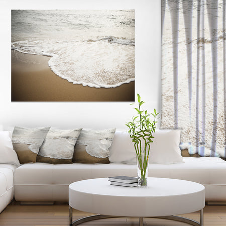Close-up Waves in Mediterranean Sea - Contemporary Seascape Art Canvas
