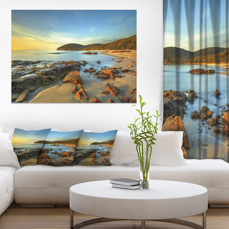 Sunset in Cala Violina Bay - Landscape Wall Art Canvas Print