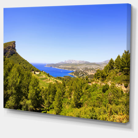 Cassis Bay from Route des Cretes - Oversized Landscape Wall Art Print