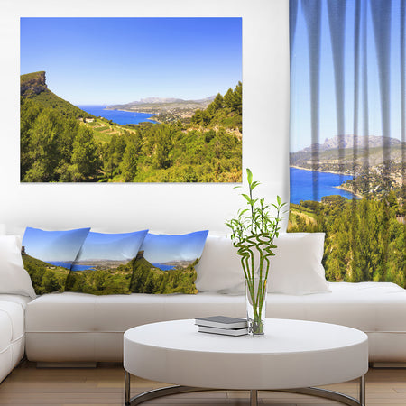 Cassis Bay from Route des Cretes - Oversized Landscape Wall Art Print