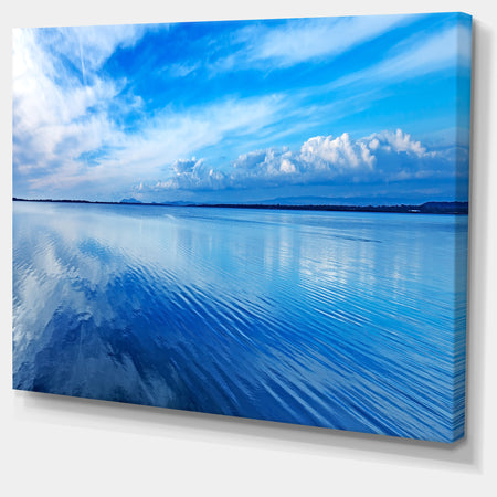 Sunset Blue Panoramic Landscape - Oversized Landscape Wall Art Print