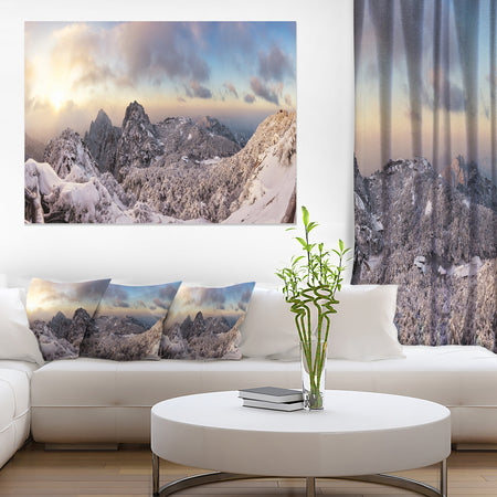 Huangshan Hill Snow in Winter - Oversized Landscape Wall Art Print