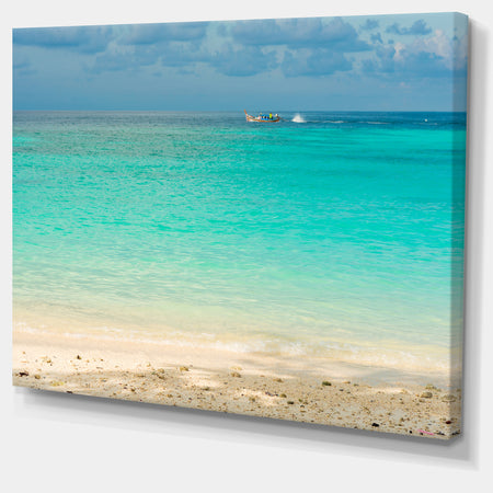 Tropical Andaman Sea with Blue Sky - Modern Seascape Canvas Artwork