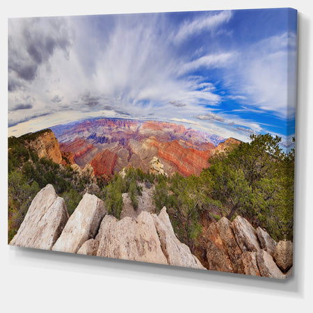 Eye Looking at the Grand Canyon - Landscape Art Canvas Print