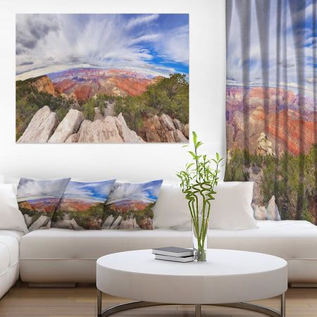 Eye Looking at the Grand Canyon - Landscape Art Canvas Print