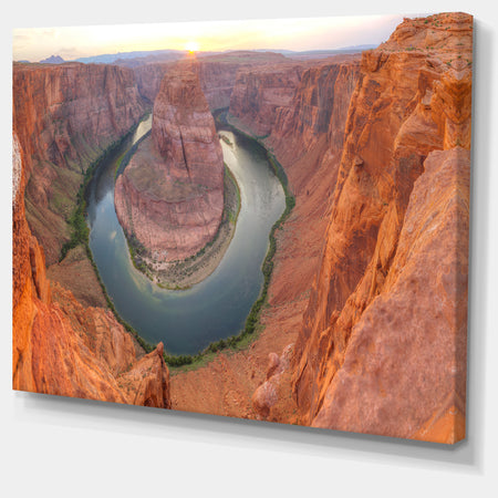 Horseshoe Bend Arizona Panorama - Landscape Art Canvas Print