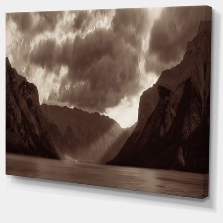 Banff National Park Panoramic View - Landscape Art Canvas Print