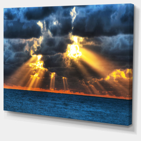 Fight Between Dark and Light - Landscape Artwork Canvas