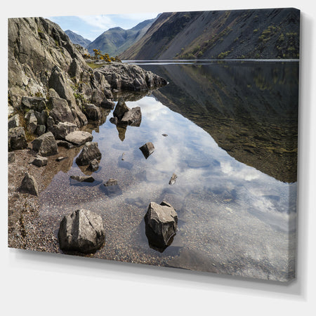 Stunning Wast Water Reflection - Landscape Artwork Canvas