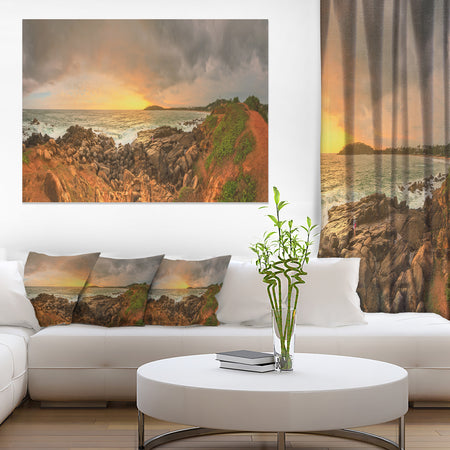 Sunrise at Romantic Beach at Sri Lanka - Landscape Artwork Canvas