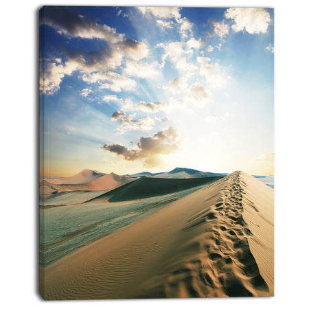 Fantastic View of Desert Dunes - Landscape Print Wall Art