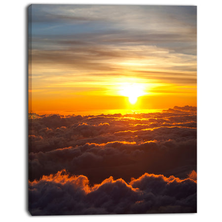 Fantastic Sunset Sky and Clouds - Oversized Landscape Canvas Art