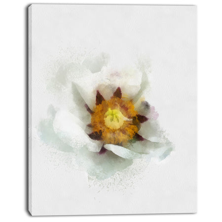 Bloomy Poppy Flower Watercolor - Modern Floral Canvas Wall Art