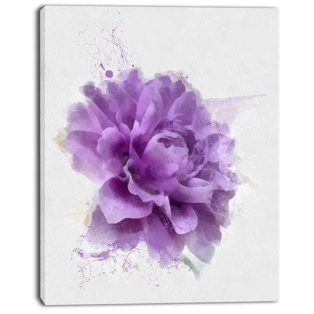 Rose Watercolor Illustration Modern Floral Canvas Wall Art