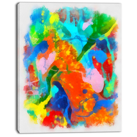 Hand-drawn Abstract Floral Pattern - Extra Large Floral Canvas Art