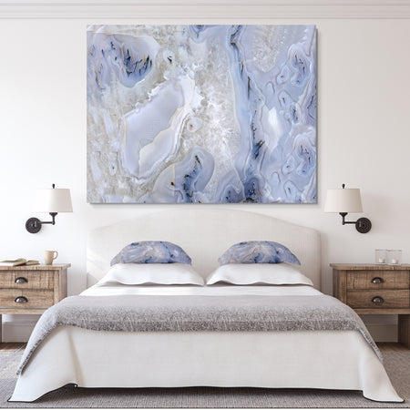 Agate Stone Background - Abstract Canvas Wall Art Print