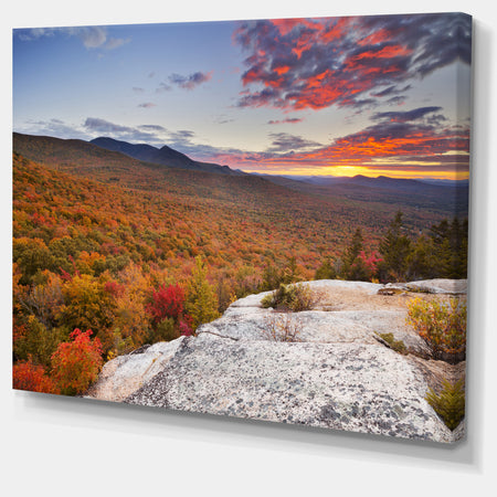 Endless Forests in Fall Foliage - Landscape Wall Art on Canvas