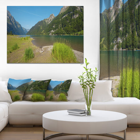 Green Mountain Landscape View - Modern Landscpae Wall Art