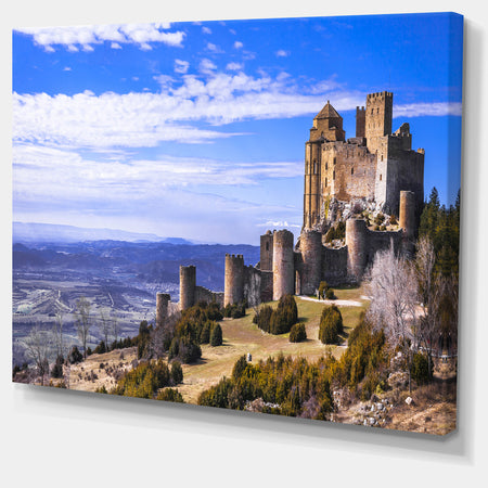 Medieval Loarre Castle Panorama - Landscape Canvas Wall Artwork