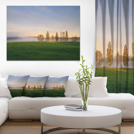 Foggy Early Morning Panorama - Landscape Wall Artwork
