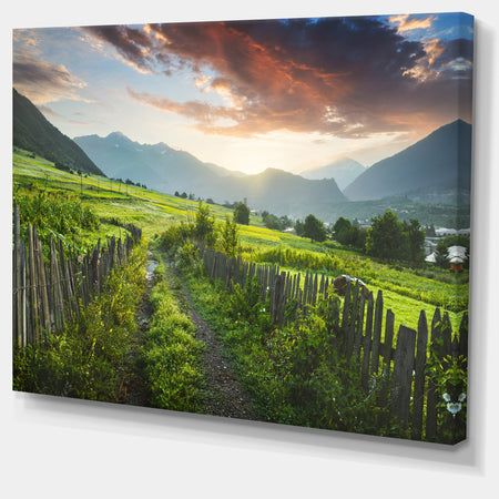 Green Georgian Mountain Valley - Landscape Wall Artwork