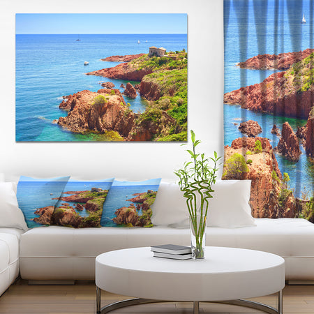 Esterel Rocks Beach Coast - Landscape Wall Artwork