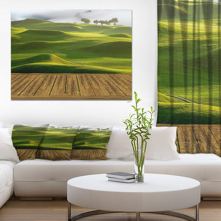 Design Canvas Art Print 'Golf Course with Wooden Path - Extra Large Landscape Canvas Art Print