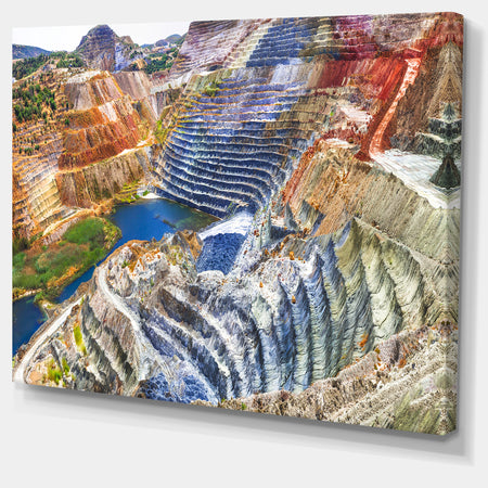 Impressive Mines and Canyon - Extra Large Landscape Canvas Art Print