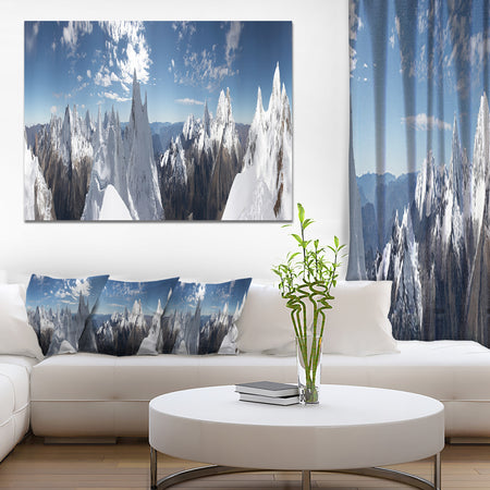 Beautiful Summit Panorama - Extra Large Landscape Canvas Art Print