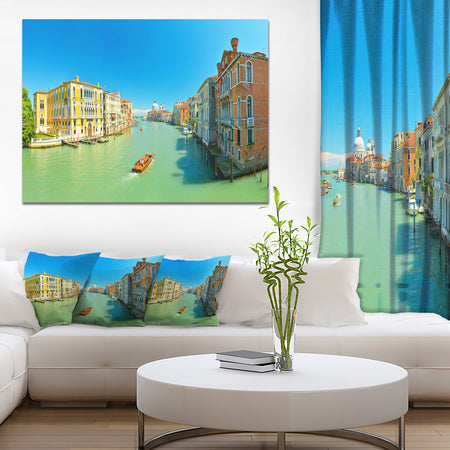 Green Grand Canal Venice - Extra Large Landscape Canvas Art Print