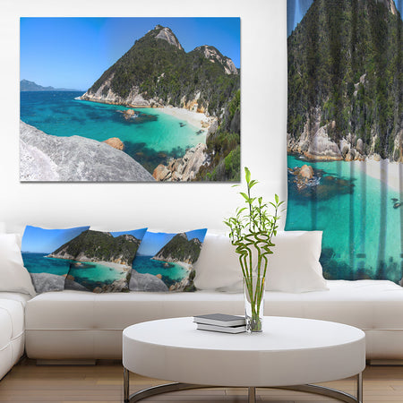 Small Hidden Bay Panorama - Extra Large Landscape Canvas Art Print