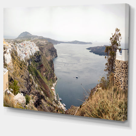 Beautiful View of Santorini Island - Extra Large Landscape Canvas Art Print