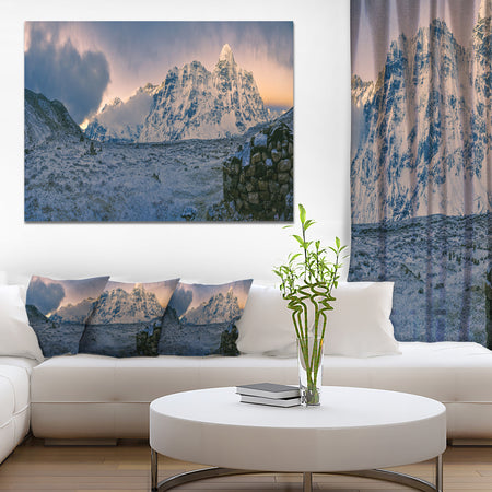 Kangchenjunga Panorama - Large Landscape Canvas Art Print