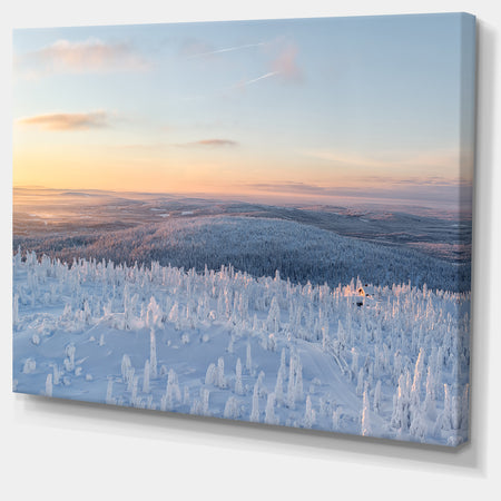 Winter Landscape in Lapland - Extra Large Landscape Canvas Art Print