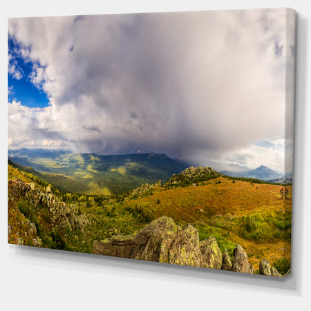Stormy Sky with Clouds Panorama - Extra Large Landscape Canvas Art Print