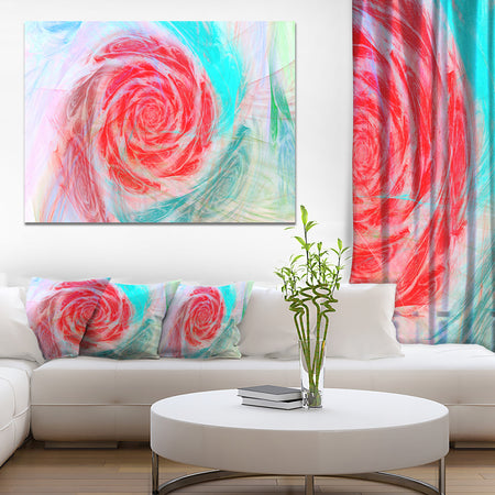 Mysterious Abstract Rose - Modern Floral Large Canvas Art