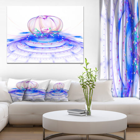 Spectacular Blue 3D Surreal Art - Extra Large Floral Wall Art on Canvas