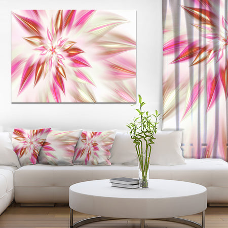 Dance of Red Exotic Flower - Modern Floral Art
