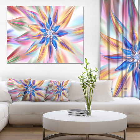 Exotic Dance of Multi-Color Petals - Extra Large Floral Canvas Art Print