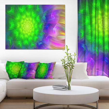 Spectacular Green Dandelion - Extra Large Floral Canvas Art Print
