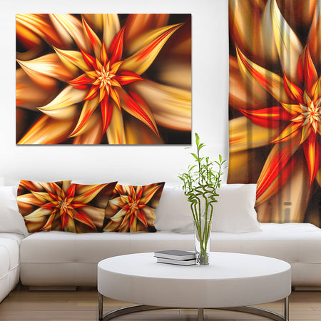 Beautiful Brown Flower Petals - Extra Large Floral Canvas Art Print