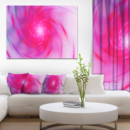 Beautiful Fractal Pink Whirlpool - Extra Large Floral Canvas Art Print