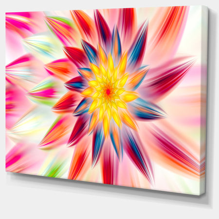 Pink Dancing Flower Petals - Extra Large Floral Canvas Art Print